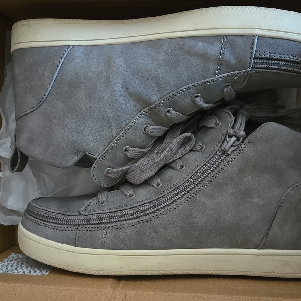 Gray High-Top Women's Sneakers